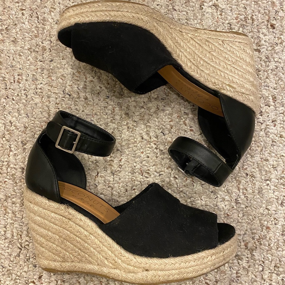 Coconuts by Matisse Flamingo Black Espadrilles